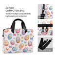 thumbnail image 4 of FORMRS 16" Laptop Bag Carrying Sleeve Case with Handle Travel Shoulder Briefcase, Pastel Easter Pattern, 4 of 8