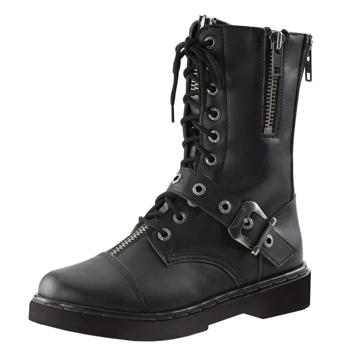 vegan black combat boots