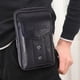 thumbnail image 1 of Bolsa Bolso 5 uds multifunción para hombre, PU, ​​riñonera, cartera para teléfono, cinturón, riñonera (negro 2), 1 of 6