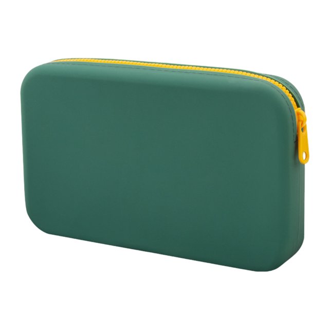 LCXmlly Portable Makeup Bag Large Capacity Silicone Makeup Organizer Waterproof Smooth Zipper Multi purpose Portable Storage