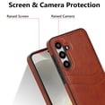 thumbnail image 4 of Dteck Card Slots Wallet Case for Samsung Galaxy S24 Plus,Shockproof PU Leather Case Slim TPU Back Cover,Brown, 4 of 7