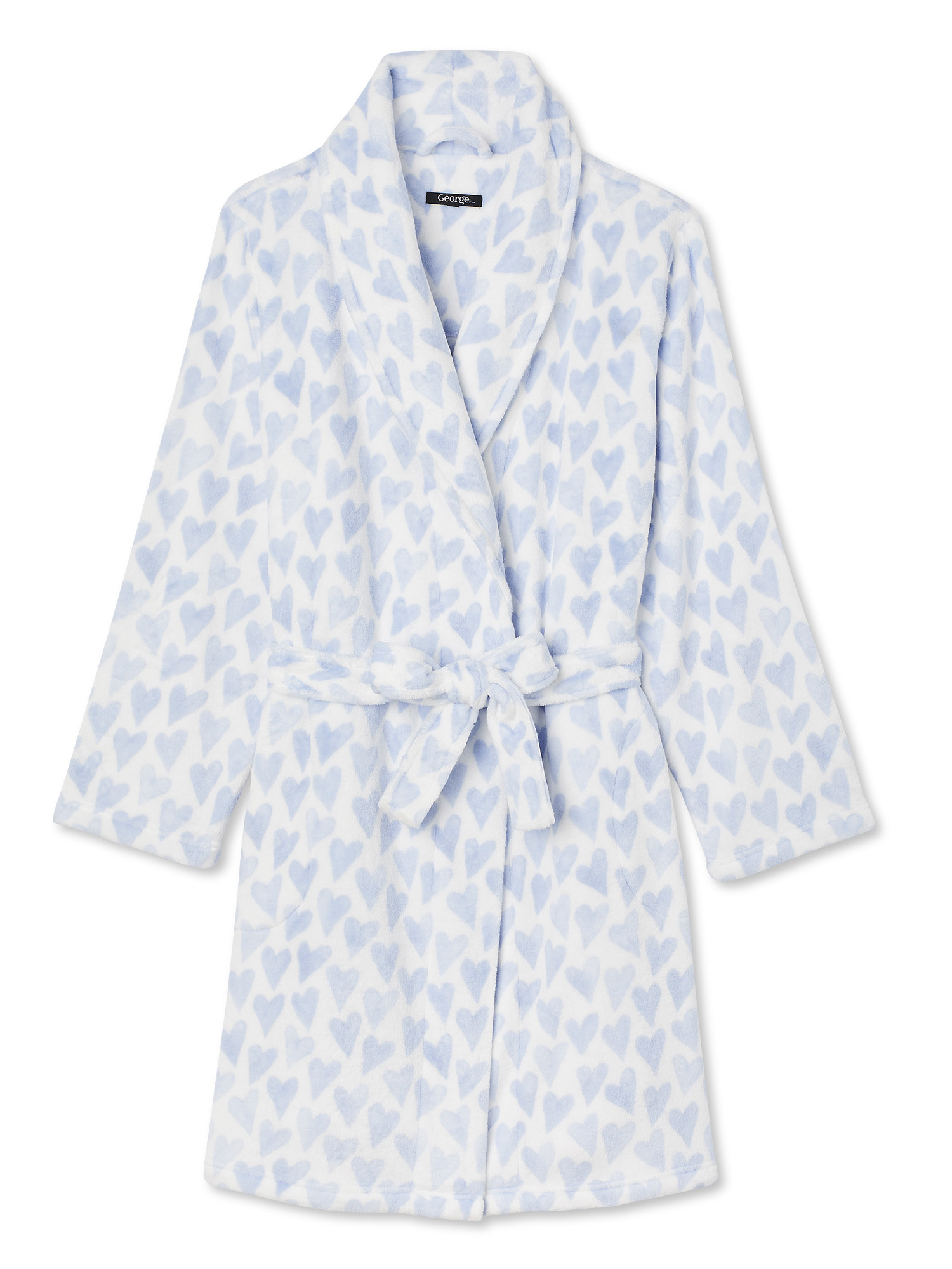 GEORGE Hearts Afternoon Polyester Robe (Women's or Women's Plus) 1 Pack - image 7 of 7