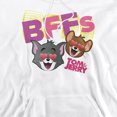 thumbnail image 2 of Tom and Jerry Movie Bffs Unisex Adult Pull-Over Hoodie,White, Medium, 2 of 5