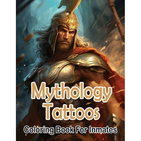 Mythology Tattoos coloring book for Inmates, (Paperback)