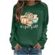 thumbnail image 2 of ICHUANYI Liquidación Camiseta estampada de moda para mujer Blusa de manga larga Cuello redondo Tops casuales Sudadera con capucha ICHUANYI WER202308244920, 2 of 4