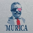 thumbnail image 2 of UGP Campus Apparel Theodore Roosevelt Murica Basic Cotton T-Shirt - Medium - Sport Grey, 2 of 6