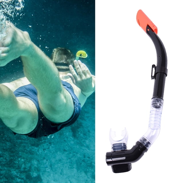 Esnórquel semiseco, esnórquel, buceo, natación, buceo, esnórquel, apnea, Negro shamjiam Snorkel Semi Seco