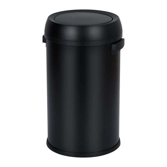 Yeshouse 65L Open Top Stainless Steel Waste Bin, Heavy Duty Round Trash Can for Office, Restaurant, Outdoor