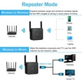 thumbnail image 3 of 2024 Newest WiFi Extender/Repeater，Covers Up to 9860 Sq.ft and 40 Devices, Internet Booster - with Ethernet Port, Quick Setup, Home Wireless Signal Booster(Black), 3 of 6