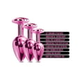 thumbnail image 2 of Nixie Ensemble d'Entraîneur Plug-Fesses en Métal avec Bijou Incrusté - Rose Métallisé, 2 of 5