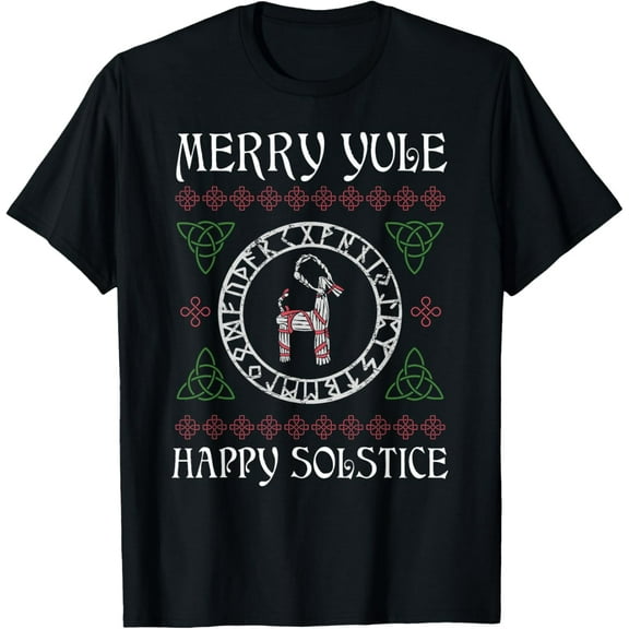 Merry Yule Goat Wiccan Christmas Winter Holiday Yuletide T-Shirt