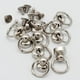 thumbnail image 5 of 10 Juegos de Tachuelas de Junta Tórica con Botón de Cabeza Redonda de 10 Mm, Remaches de Tachuela Roscados para Hebilla de Cartera Plata Soledad Remaches de tornillo de anillo, 5 of 10