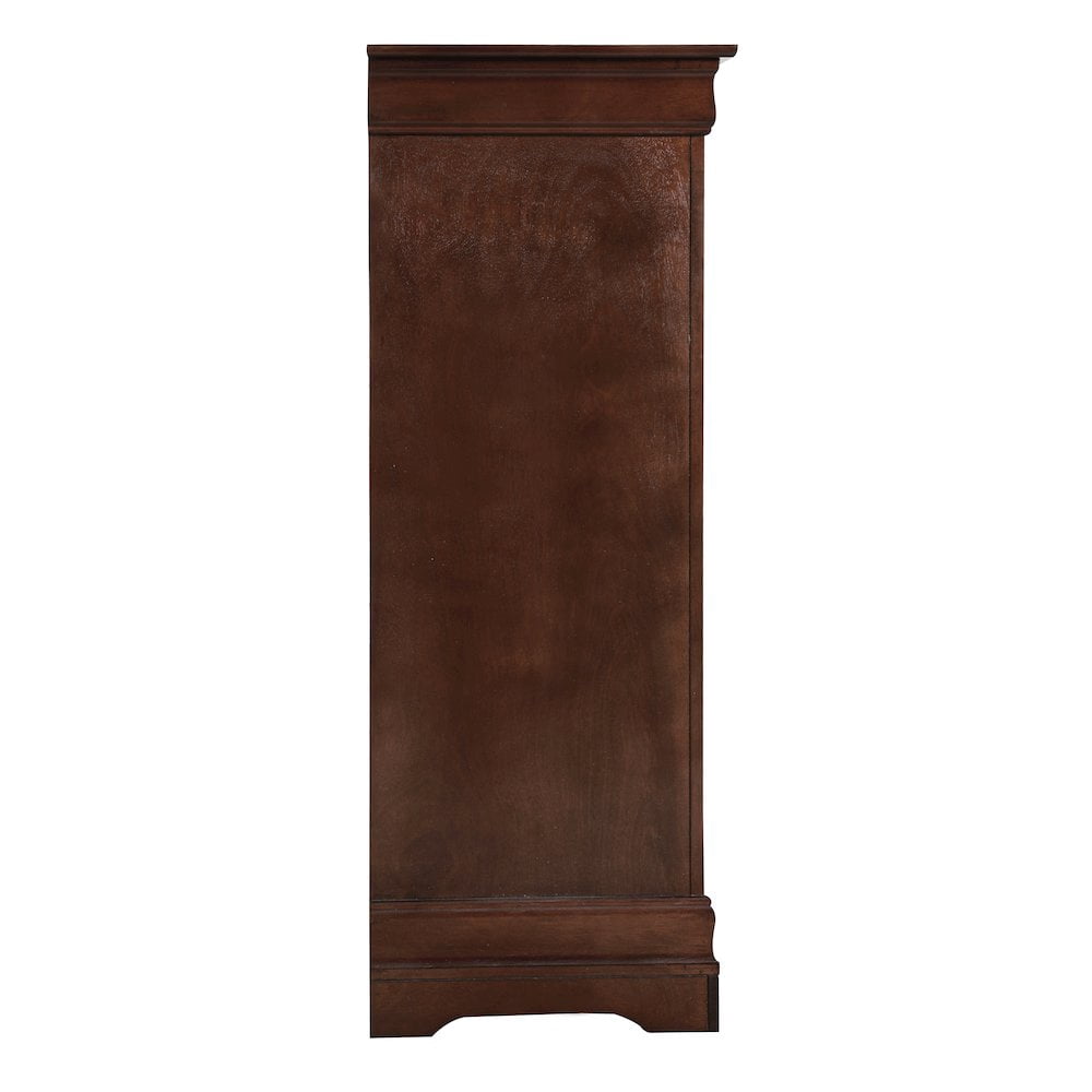 Glory Furniture Louis Phillipe Chest in Cappuccino Color