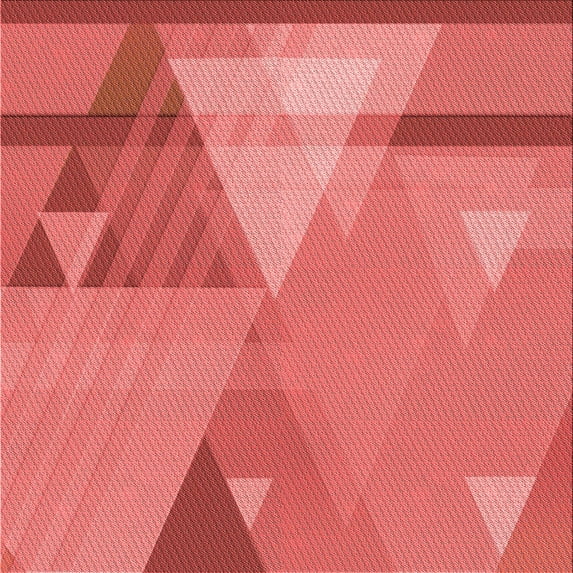 Ahgly Company Machine Washable Indoor Square Transitional Red Area Rugs, 8' Square