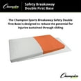 thumbnail image 2 of Champion Sports Official Size Safety Breakaway Baseball Double First Base - Molded Rubber Quick Release Double First Base Set, 2 of 6