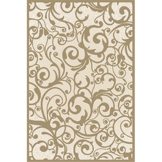 Radici 1845-0031-IVORY Pisa Rectangular Ivory Contemporary Turkey Area Rug- 5 ft. 3 in. W x 7 ft. 3 in. H