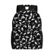 thumbnail image 1 of Fotbe Black White Leaves Mochila de Viaje para Laptop, Mochila Ejecutiva Delgada y Resistente 15.6", 1 of 8