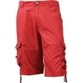 thumbnail image 2 of Ma Croix Mens Premium Utility Loose Fit Twill Cotton Multi Pocket Cargo Shorts Outdoor Wear, 2 of 6