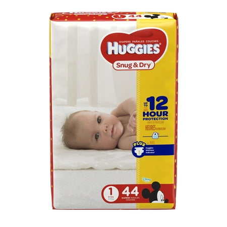 UPC 036000406535 product image for HUGGIES Snug & Dry Diapers, Size 1, 44 Count | upcitemdb.com