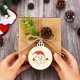 thumbnail image 4 of Adornos de árbol de Navidad de madera, decoración navideña de copos de nieve de alce personalizada, regalo de Navidad pintado a mano, 4 of 4