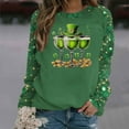 thumbnail image 5 of Kilaqueen St. Patrick's Day Sweatshirt for Women Shamrock Print Crew Neck Long Sleeve Pullover Tops Casual Comfy Loose Fit Holidy Vacation Tops, 5 of 5