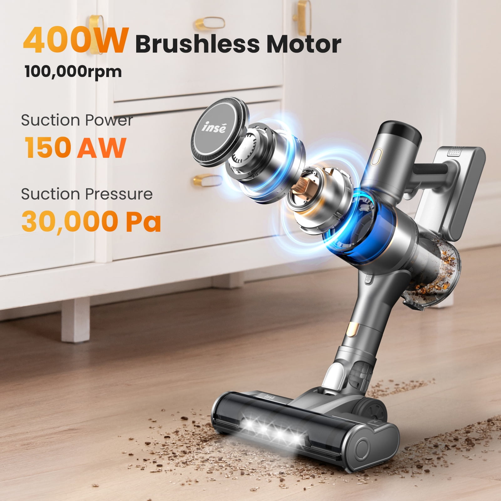 Inse Aspirateur Balai Electrique Avec Fil Inse Aspirateur Balai