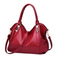 thumbnail image 2 of Bolso de mano para mujer, bolso cruzado, portátil, informal, de alta capacidad, bolso de mano para mujer, bolso de hombro para compras de regalos del Rojo, 2 of 8
