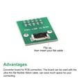 thumbnail image 4 of Placa convertidora FPC Uxcell 10P 0.5mm en el lado del conector, parte posterior 1.0mm, a DIP 2.54mm 2 paquetes, 4 of 6