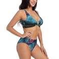 thumbnail image 2 of Daiia Fantasy Mushrooms Women's Bikini Set Two Piece Swimsuit High Waisted Bikini Adjustable Straps Bikini Perfect for Beach, Pool, and Summer Vacation-Medium, 2 of 9