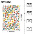 thumbnail image 2 of FORMRS 1-Subject Spiral Notebook 8" x 5" College Ruled 60 Refillable Sheet A5 Hard Cover, Colorful Cartoon Flowers, 2 of 7