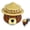 Smokey, variant on Rivers Edge Products Trailer Ball Cover, 1 7/8 to 2-Inch Trailer Hitch Ball Cover, Tow Ball Protector, Unique Towing, RV, Truck, or Trailer Accessories, Smokey Bear