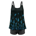 thumbnail image 4 of Women‘s Plus Size Tankini SwimsuiFloral Print Two Piece Bathing Suit, 4 of 7