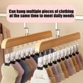 thumbnail image 6 of PEIBang Hat Hangers for Closet,Wooden Hat Storage Organizer with 10 Clips,Hat Rack for Baseball Caps,Closet Organizer and Storage, 6 of 6