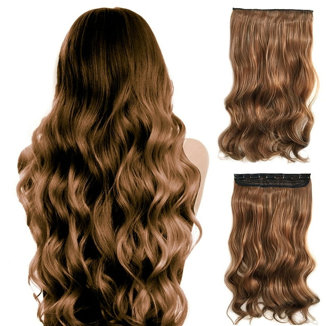 This Product Is A Luxurious 22 Inch Long Plug-In Hair Extender, Which Makes Your Hair Fuller And Longer In An Invisible And Painles Way., Catch The Hair