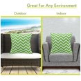 thumbnail image 4 of Majestic Home Goods Indoor Outdoor Sage Chevron Large Decorative Throw Pillow 20 in L x 8 in W x 20 in H, 4 of 6