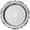 25cm, variant on Vjnyvs Vintage Metal Serving Trays 20cm Silver Snack and Dessert Plates Jewelry Storage Function for Home Entertaining and Decorative Display