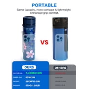 SUNMON Electric Insulin Cooler Travel Case, 35-68°F Custom & Display Temperature Medical Cooler with Biogel & USB Charger, TSA Approved Medication Refrigerator, Portable for 1–7 Pens(Magnolia)