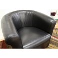 thumbnail image 4 of Baxton Studio Fauteuil Club Julian en Similicuir Noir, 4 of 4