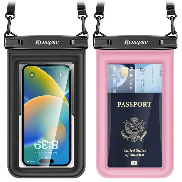 Funda flotante impermeable para teléfono Rynapac, 8.5 pulgadas, paquete de 2