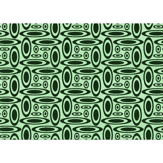 Ahgly Company Indoor Rectangle Patterned Light Green Area Rugs, 4' x 6'