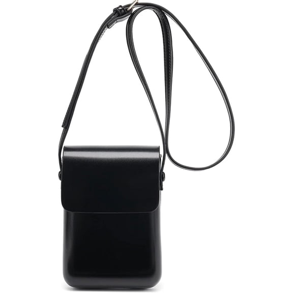 JUYGO Mini Over Shoulder Handbag for Women Small Travel Crossbody Casual Simple Sling Satchel Bag,black