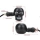 thumbnail image 5 of 2pcs Skull Turn Signals Lights, Skull Head Motorcycles LED Turn Signal, 12V Universal for Scooter Dirt Bike Retro, 5 of 5