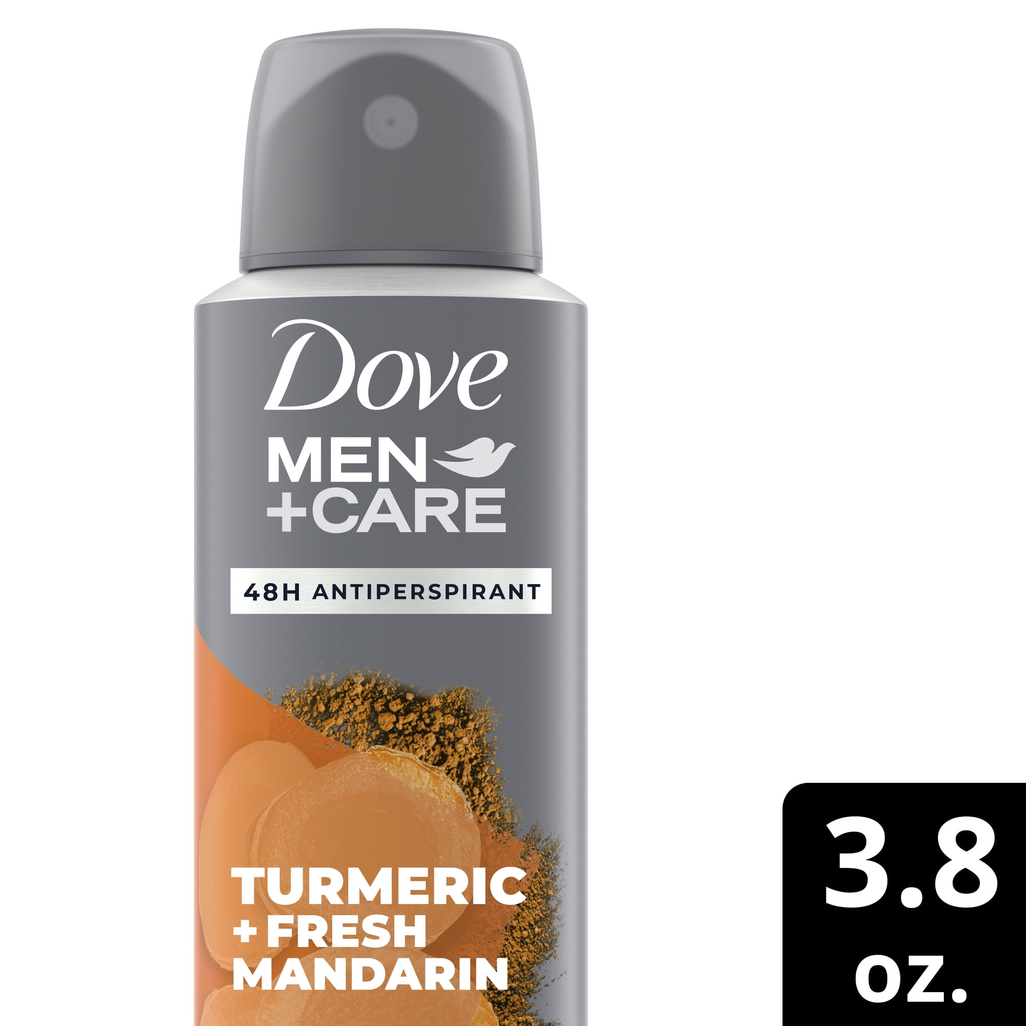 Dove Men+Care Anti-Perspirant Dry Spray Deodorant for Men Turmeric & Fresh Mandarin 48 Hour Sweat and Odor Protection 3.8 OZ