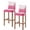 Pink, variant on Gray Marble Bar Stool Covers Set of 6, Modern Ink Painting Art Abstract Stretch Washable Bar Chair Covers with Backs, Removable Pub Counter Height Chair Cover for Kitchen Dining Room Cafe