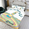 thumbnail image 3 of Oh, los Lugares a Donde Irás Conjunto de sábanas temático, trío de piezas, cómodo y amigable con la piel, diseño único, regalo de decoración para el hogar para familiares, amigos y fans,173cm *218cm, 3 of 6
