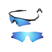 Walleva Ice Blue Replacement Lenses And Black Nosepad For Oakley M Frame Sweep Sunglasses