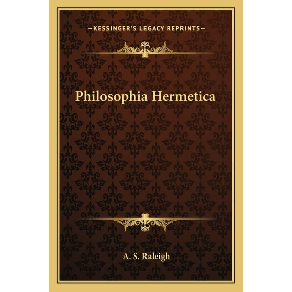 Philosophia Hermetica, (Paperback)