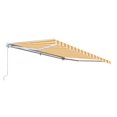 thumbnail image 3 of ALEKO Retractable Home Patio Canopy Awning 10x8 ft, Multi Striped Yellow Color, 3 of 6