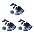 thumbnail image 1 of Ounissouiy Vestido de fiesta de boda a la moda, ropa para muñeca de 30cm, vestido azul oscuro Type1 NO1, 1 of 1