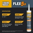thumbnail image 4 of Liquid Nails Flex 5x 10 oz Interior & Exterior Construction Adhesive, 4 of 5